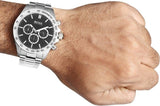 Buy Shop Hugo Boss Ikon Black Dial Silver Steel Strap Watch for Men - 1512965 USA Online