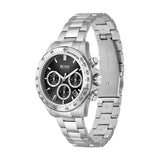 Buy Shop Hugo Boss Ikon Black Dial Silver Steel Strap Watch for Men - 1512965 USA Online