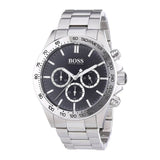 Buy Shop Hugo Boss Ikon Black Dial Silver Steel Strap Watch for Men - 1512965 USA Online