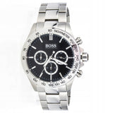 Buy Shop Hugo Boss Ikon Black Dial Silver Steel Strap Watch for Men - 1512965 USA Online