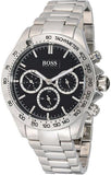 Buy Shop Hugo Boss Ikon Black Dial Silver Steel Strap Watch for Men - 1512965 USA Online