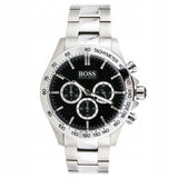 Buy Shop Hugo Boss Ikon Black Dial Silver Steel Strap Watch for Men - 1512965 USA Online