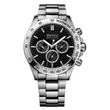 Buy Shop Hugo Boss Ikon Black Dial Silver Steel Strap Watch for Men - 1512965 USA Online