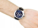 Buy Shop Hugo Boss Ikon Blue Dial Black Leather Strap Watch for Men - 1513176 USA Online