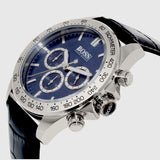 Buy Shop Hugo Boss Ikon Blue Dial Black Leather Strap Watch for Men - 1513176 USA Online