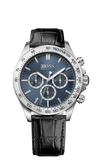 Buy Shop Hugo Boss Ikon Blue Dial Black Leather Strap Watch for Men - 1513176 USA Online