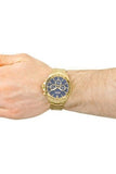 Buy Shop Hugo Boss Ikon Blue Dial Gold Steel Strap Watch for Men - 1513340 USA Online