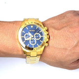 Buy Shop Hugo Boss Ikon Blue Dial Gold Steel Strap Watch for Men - 1513340 USA Online
