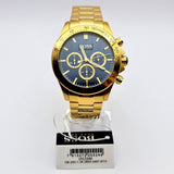 Buy Shop Hugo Boss Ikon Blue Dial Gold Steel Strap Watch for Men - 1513340 USA Online