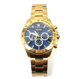 Buy Shop Hugo Boss Ikon Blue Dial Gold Steel Strap Watch for Men - 1513340 USA Online