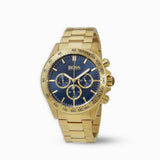 Buy Shop Hugo Boss Ikon Blue Dial Gold Steel Strap Watch for Men - 1513340 USA Online