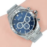 Buy Shop Hugo Boss Ikon Blue Dial Silver Steel Strap Watch for Men - 1512963 USA Online