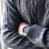 Buy Shop Hugo Boss Ikon Blue Dial Silver Steel Strap Watch for Men - 1512963 USA Online