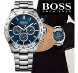 Buy Shop Hugo Boss Ikon Blue Dial Silver Steel Strap Watch for Men - 1512963 USA Online