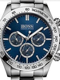 Buy Shop Hugo Boss Ikon Blue Dial Silver Steel Strap Watch for Men - 1512963 USA Online