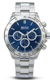 Buy Shop Hugo Boss Ikon Blue Dial Silver Steel Strap Watch for Men - 1512963 USA Online