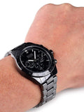 Buy Shop Hugo Boss Ikon Chronograph Black Dial Black Steel Strap Watch for Men - 1512961 USA Online