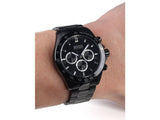 Buy Shop Hugo Boss Ikon Chronograph Black Dial Black Steel Strap Watch for Men - 1512961 USA Online