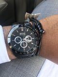 Buy Shop Hugo Boss Ikon Chronograph Black Dial Black Steel Strap Watch for Men - 1512961 USA Online