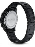 Buy Shop Hugo Boss Ikon Chronograph Black Dial Black Steel Strap Watch for Men - 1512961 USA Online