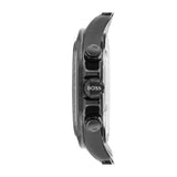 Buy Shop Hugo Boss Ikon Chronograph Black Dial Black Steel Strap Watch for Men - 1512961 USA Online