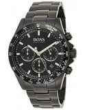 Buy Shop Hugo Boss Ikon Chronograph Black Dial Black Steel Strap Watch for Men - 1512961 USA Online
