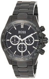 Buy Shop Hugo Boss Ikon Chronograph Black Dial Black Steel Strap Watch for Men - 1512961 USA Online