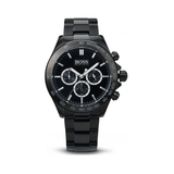 Buy Shop Hugo Boss Ikon Chronograph Black Dial Black Steel Strap Watch for Men - 1512961 USA Online