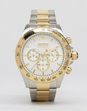 Buy Shop Hugo Boss Ikon Chronograph Silver Dial Two Tone Steel Strap Watch for Men - 1512960 USA Online