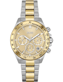 Buy Shop Hugo Boss Ikon Chronograph Silver Dial Two Tone Steel Strap Watch for Men - 1512960 USA Online