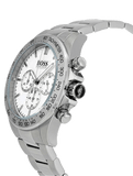 Buy Shop Hugo Boss Ikon Chronograph White Dial Silver Steel Strap Watch for Men - 1512962 USA Online