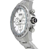Buy Shop Hugo Boss Ikon Chronograph White Dial Silver Steel Strap Watch for Men - 1512962 USA Online