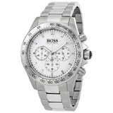 Buy Shop Hugo Boss Ikon Chronograph White Dial Silver Steel Strap Watch for Men - 1512962 USA Online