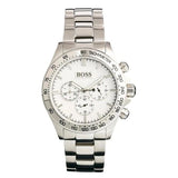 Buy Shop Hugo Boss Ikon Chronograph White Dial Silver Steel Strap Watch for Men - 1512962 USA Online
