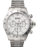 Buy Shop Hugo Boss Ikon Chronograph White Dial Silver Steel Strap Watch for Men - 1512962 USA Online