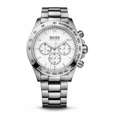 Buy Shop Hugo Boss Ikon Chronograph White Dial Silver Steel Strap Watch for Men - 1512962 USA Online