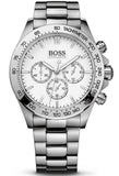 Buy Shop Hugo Boss Ikon Chronograph White Dial Silver Steel Strap Watch for Men - 1512962 USA Online