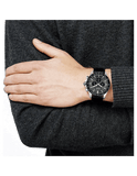 Buy Shop Hugo Boss Ikon Grey Dial Black Leather Strap Watch for Men - 1513177 USA Online