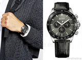 Buy Shop Hugo Boss Ikon Grey Dial Black Leather Strap Watch for Men - 1513177 USA Online