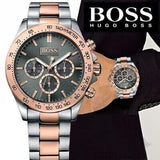 Buy Shop Hugo Boss Ikon Grey Dial Two Tone Steel Strap Watch for Men - 1513339 USA Online