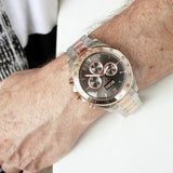 Buy Shop Hugo Boss Ikon Grey Dial Two Tone Steel Strap Watch for Men - 1513339 USA Online