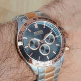 Buy Shop Hugo Boss Ikon Grey Dial Two Tone Steel Strap Watch for Men - 1513339 USA Online