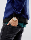 Buy Shop Hugo Boss Ikon White Dial Brown Leather Strap Watch for Men - 1513174 USA Online