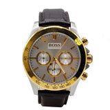 Buy Shop Hugo Boss Ikon White Dial Brown Leather Strap Watch for Men - 1513174 USA Online