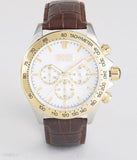 Buy Shop Hugo Boss Ikon White Dial Brown Leather Strap Watch for Men - 1513174 USA Online
