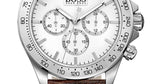 Buy Shop Hugo Boss Ikon White Dial Brown Leather Strap Watch for Men - 1513175 USA Online