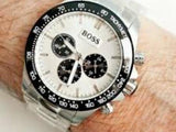 Buy Shop Hugo Boss Ikon White Dial Silver Steel Strap Watch for Men - 1512964 USA Online