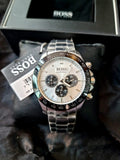 Buy Shop Hugo Boss Ikon White Dial Silver Steel Strap Watch for Men - 1512964 USA Online
