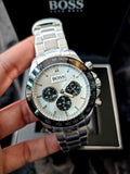 Buy Shop Hugo Boss Ikon White Dial Silver Steel Strap Watch for Men - 1512964 USA Online