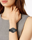 Buy Shop Hugo Boss Infinity Black Dial Black Mesh Bracelet Watch for Women -1502521 USA Online